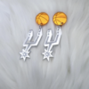 SA SPURS Mirror Spur Earrings